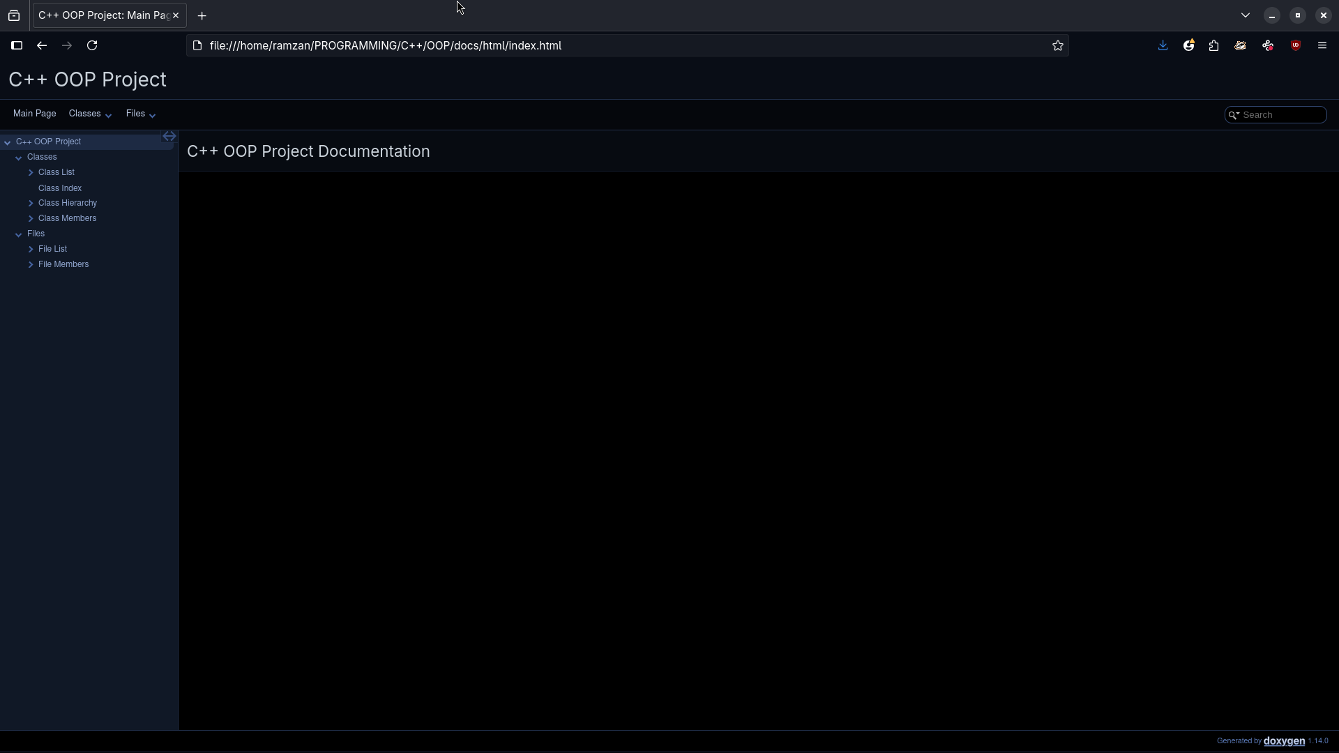 Doxygen Sample Output