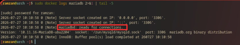 mariadb
